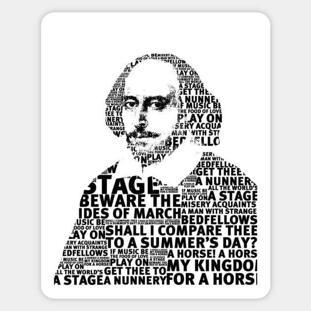 SHAKESPEARE TEXT ART Sticker by DJVYEATES